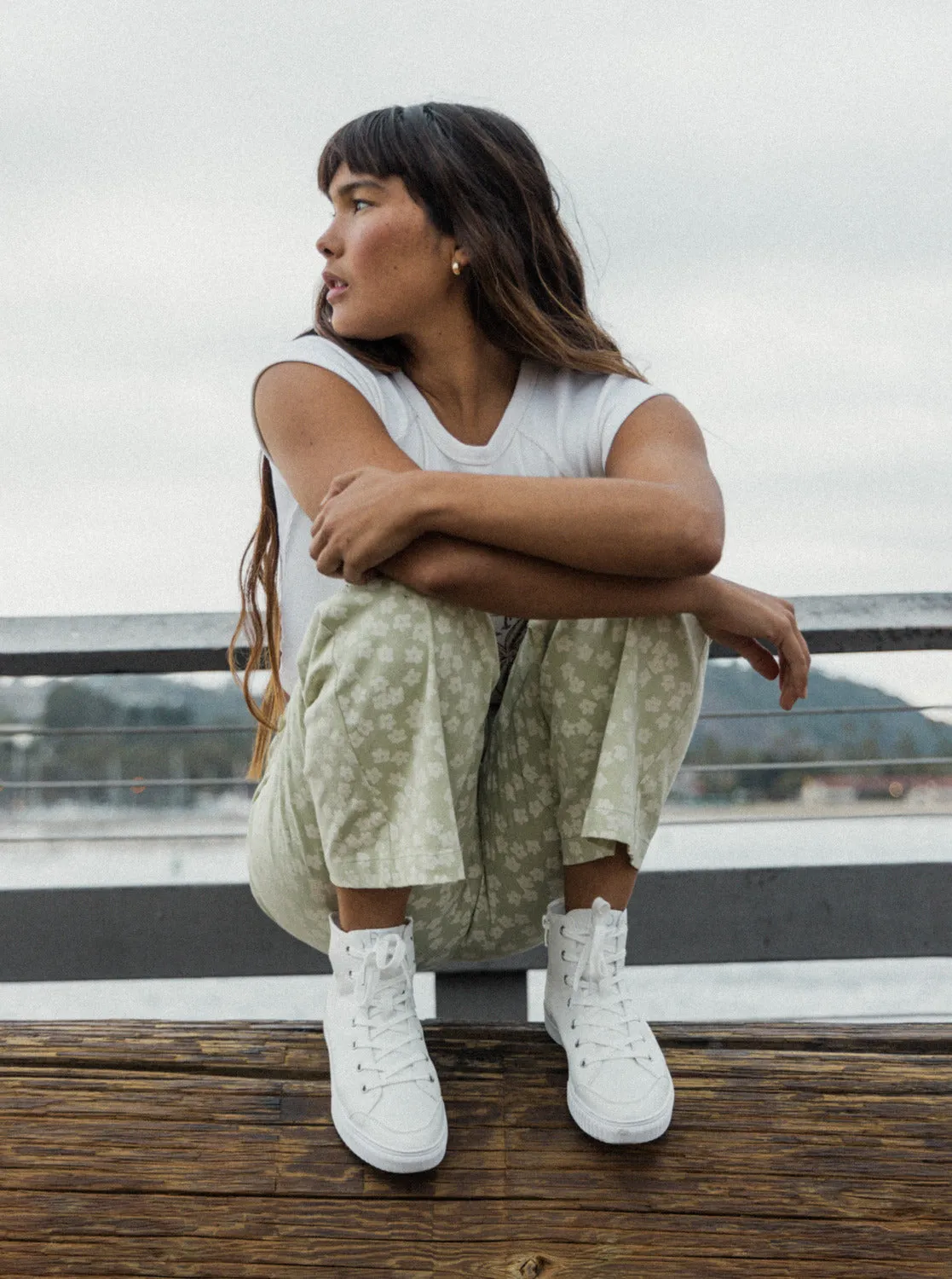 Coastal Cruisin Mid-Top Shoes - White sold by Roxy product image thumbnail 2
