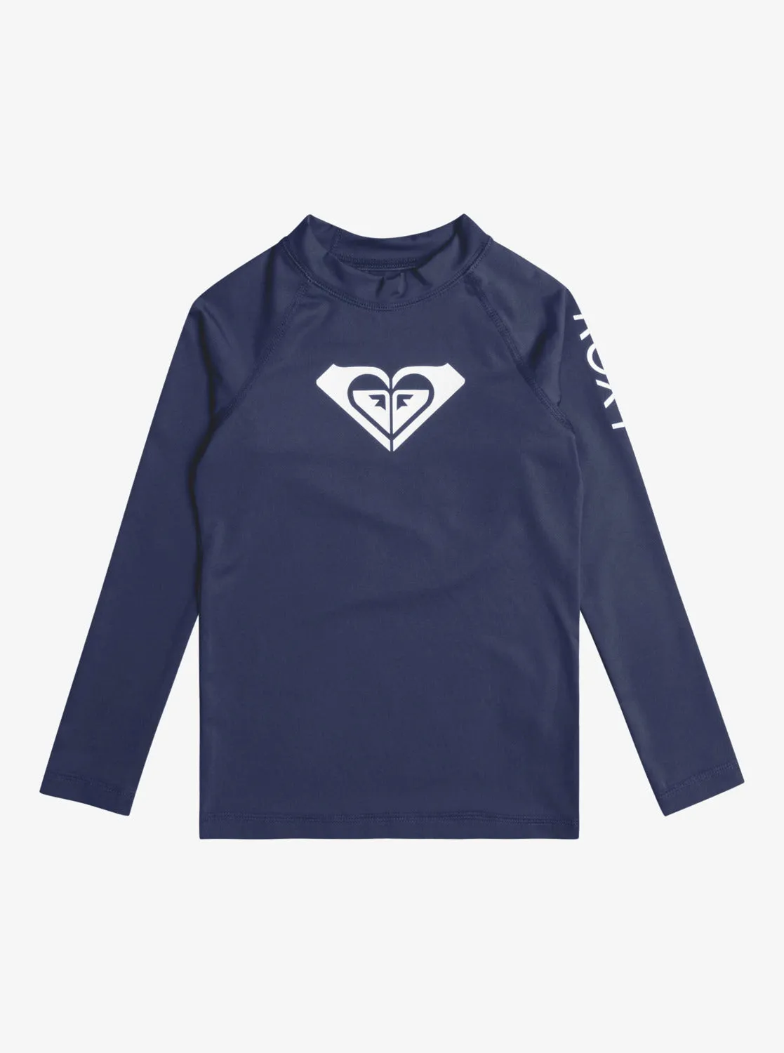 Girls 2-7 Whole Hearted Long Sleeve UPF 50 Rashguard - Mood Indigo sold by Roxy