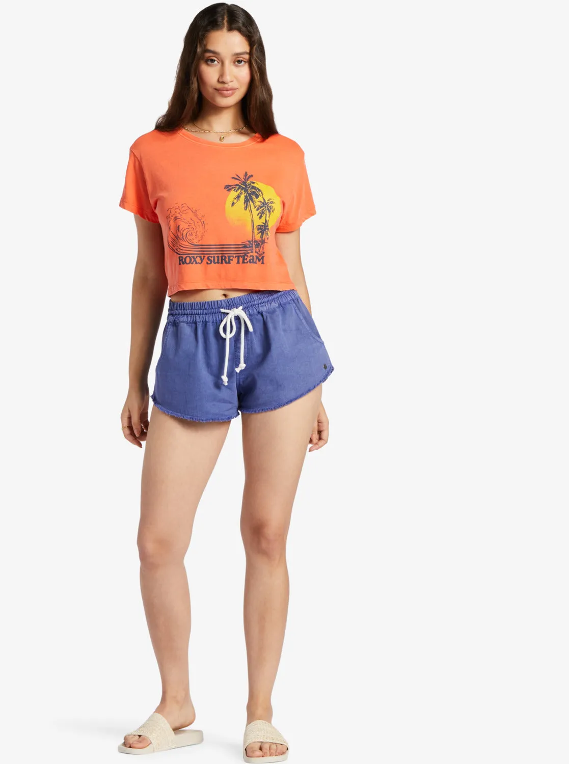 Retro Surf Team Sleeveless Muscle T-Shirt - Tigerlily sold by Roxy product image thumbnail 4