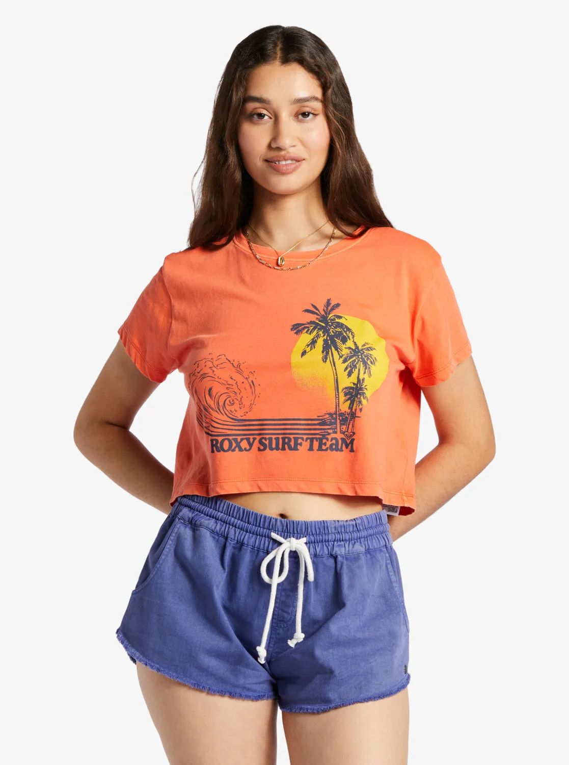 Retro Surf Team Sleeveless Muscle T-Shirt - Tigerlily sold by Roxy