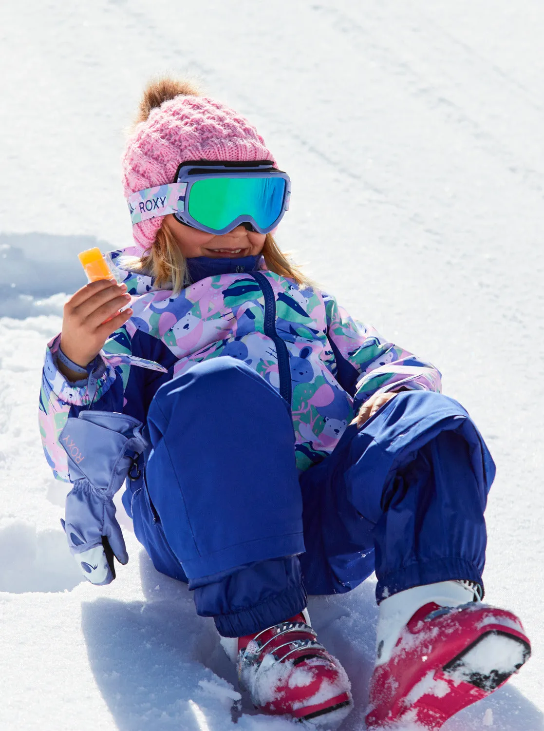 Girls 2-7 Snowy Tale Technical Snow Jacket - Bright White Mountains Locals sold by Roxy product image thumbnail 5