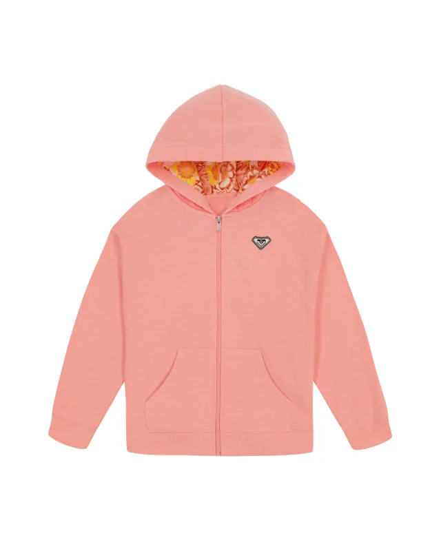 Girls 2-7 Wild Flower Front Zip Hoodie sold by Roxy