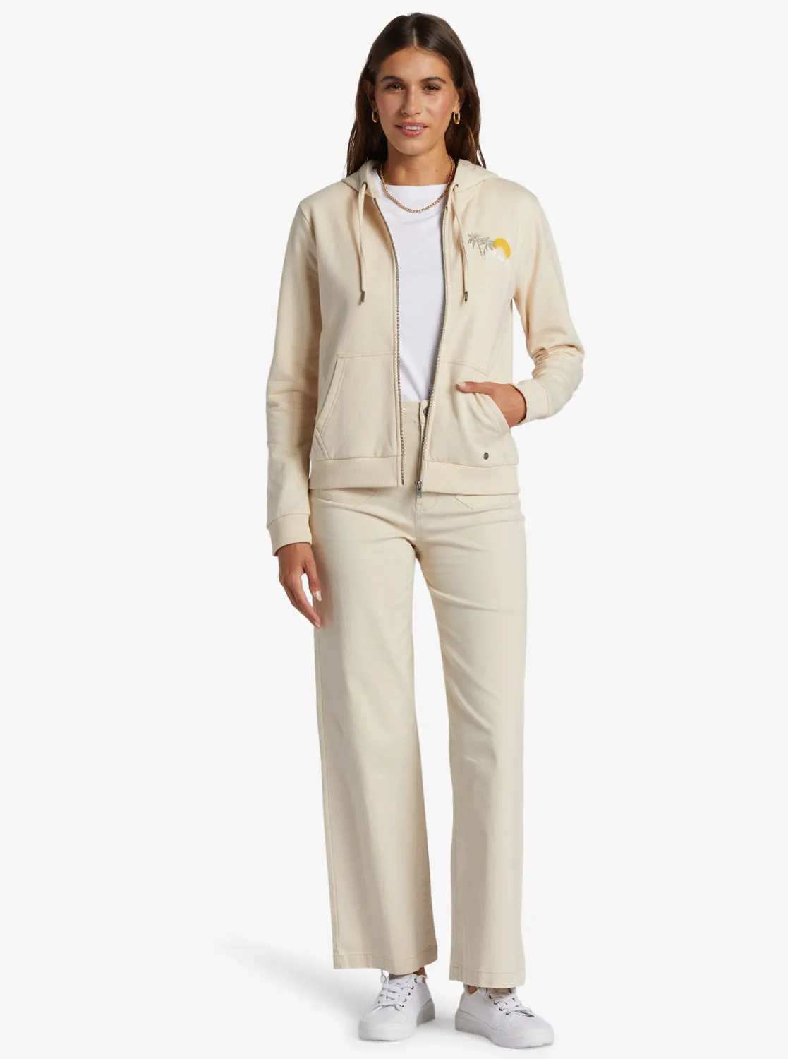 Evening Hike Zip-Up Hoodie - Tapioca sold by Roxy product image thumbnail 5