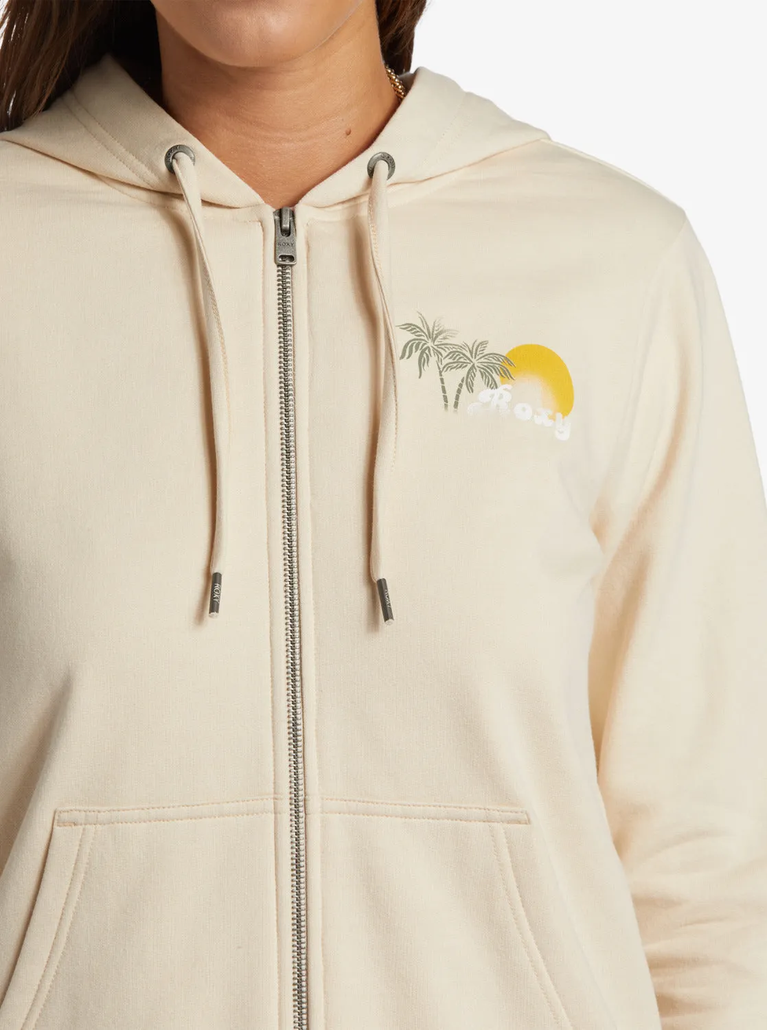 Evening Hike Zip-Up Hoodie - Tapioca sold by Roxy product image thumbnail 3