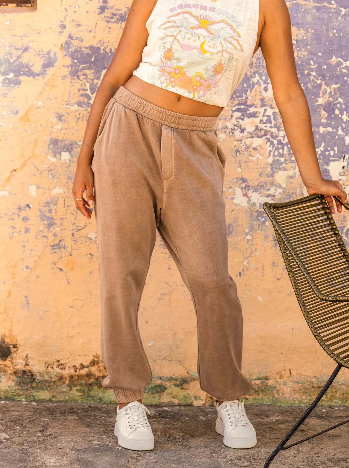 Doheny Jogger Sweatpants - Root Beer sold by Roxy