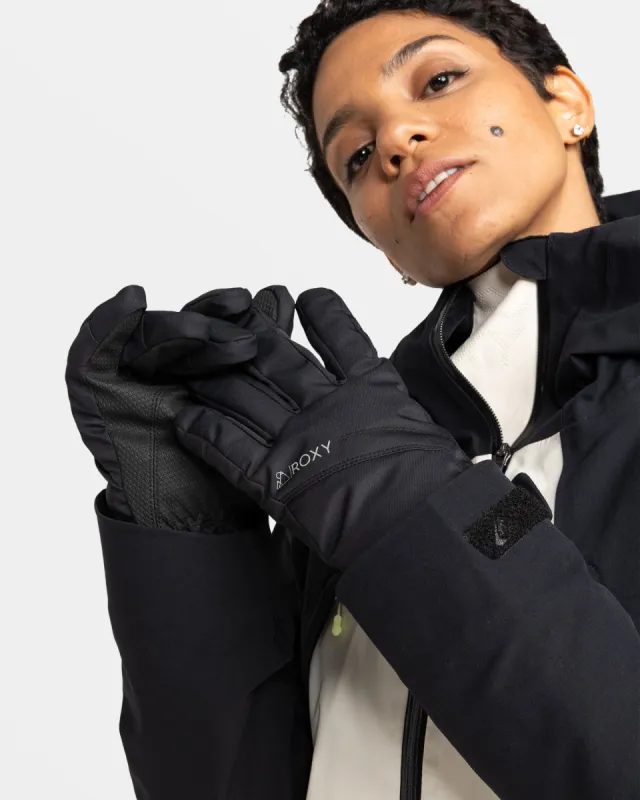 Gore-Tex® Fizz Insulated Snowboard/Ski Gloves - True Black sold by Roxy