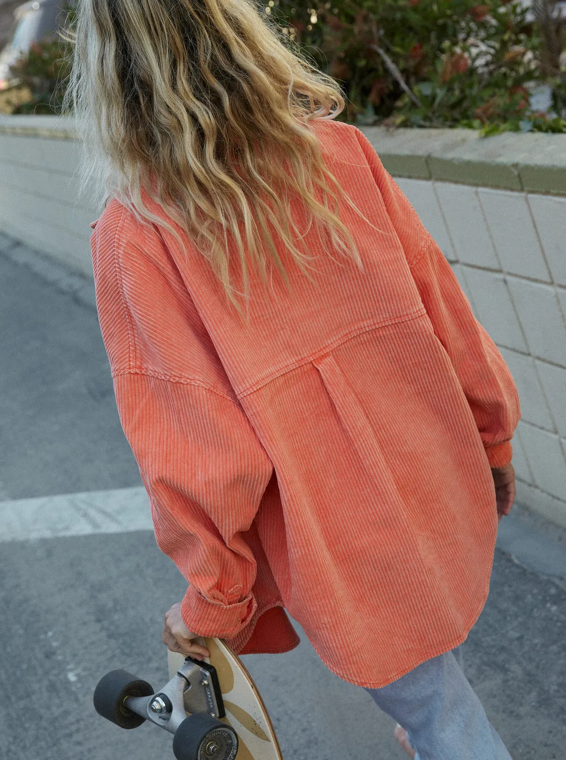 Kick Back Washed Corduroy Long Sleeve Overshirt - Tigerlily sold by Roxy product image thumbnail 3