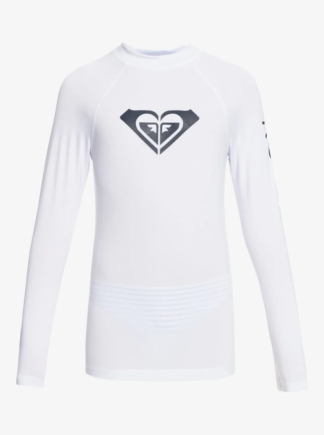 Girls 7-16 Whole Hearted Long Sleeve UPF 50 Rashguard - Bright White sold by Roxy product image thumbnail 3