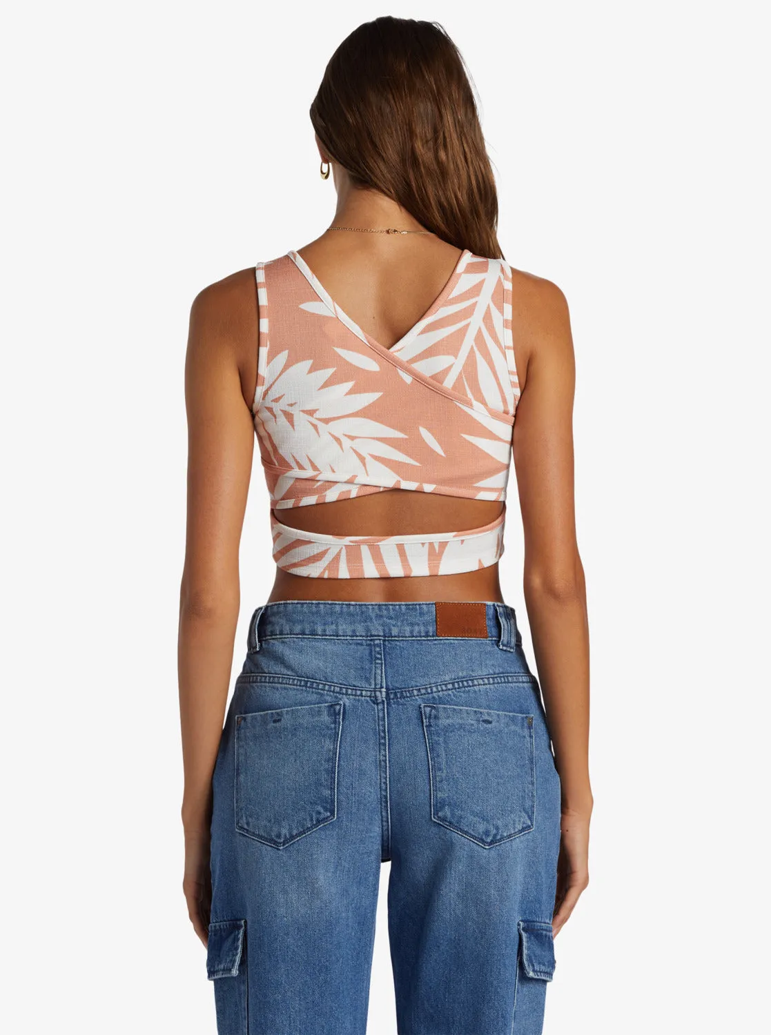 Good Keepsake Crop Top - Cafe Creme Palmeria sold by Roxy product image thumbnail 5