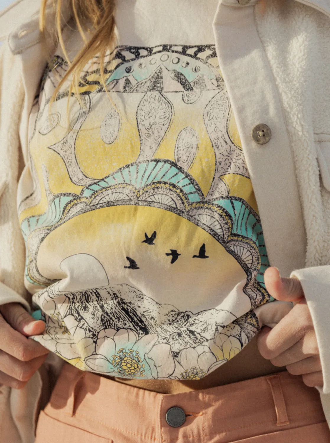 Desertscape T-Shirt - Tapioca sold by Roxy product image thumbnail 2