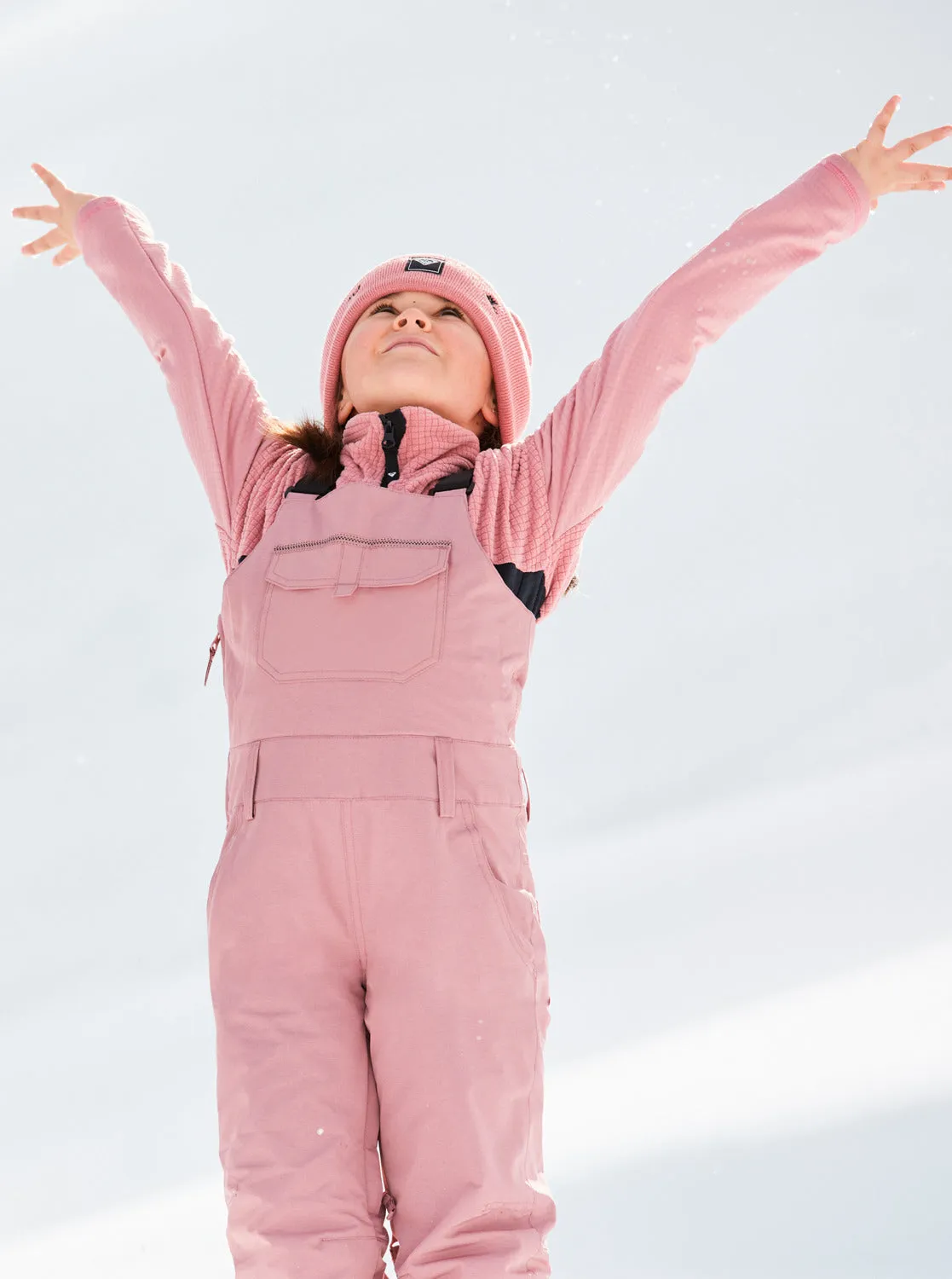 Girls 4-16 Non Stop Technical Snow Bib Pants - Dusty Rose sold by Roxy