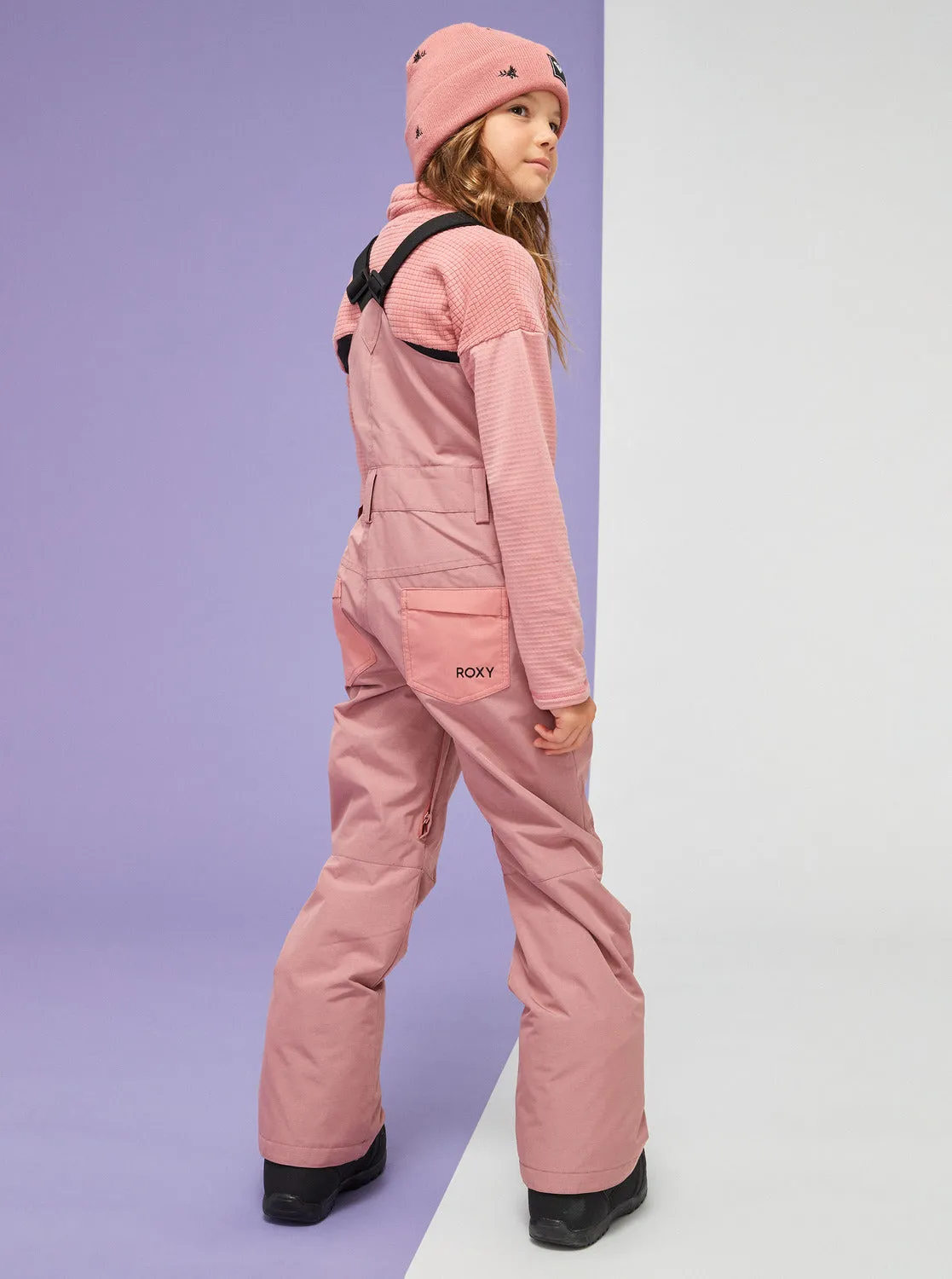 Girls 4-16 Non Stop Technical Snow Bib Pants - Dusty Rose sold by Roxy product image thumbnail 5