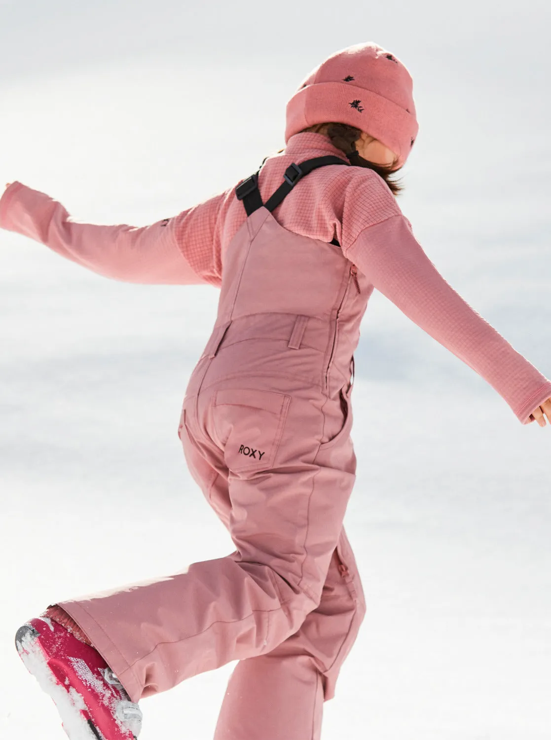 Girls 4-16 Non Stop Technical Snow Bib Pants - Dusty Rose sold by Roxy product image thumbnail 2