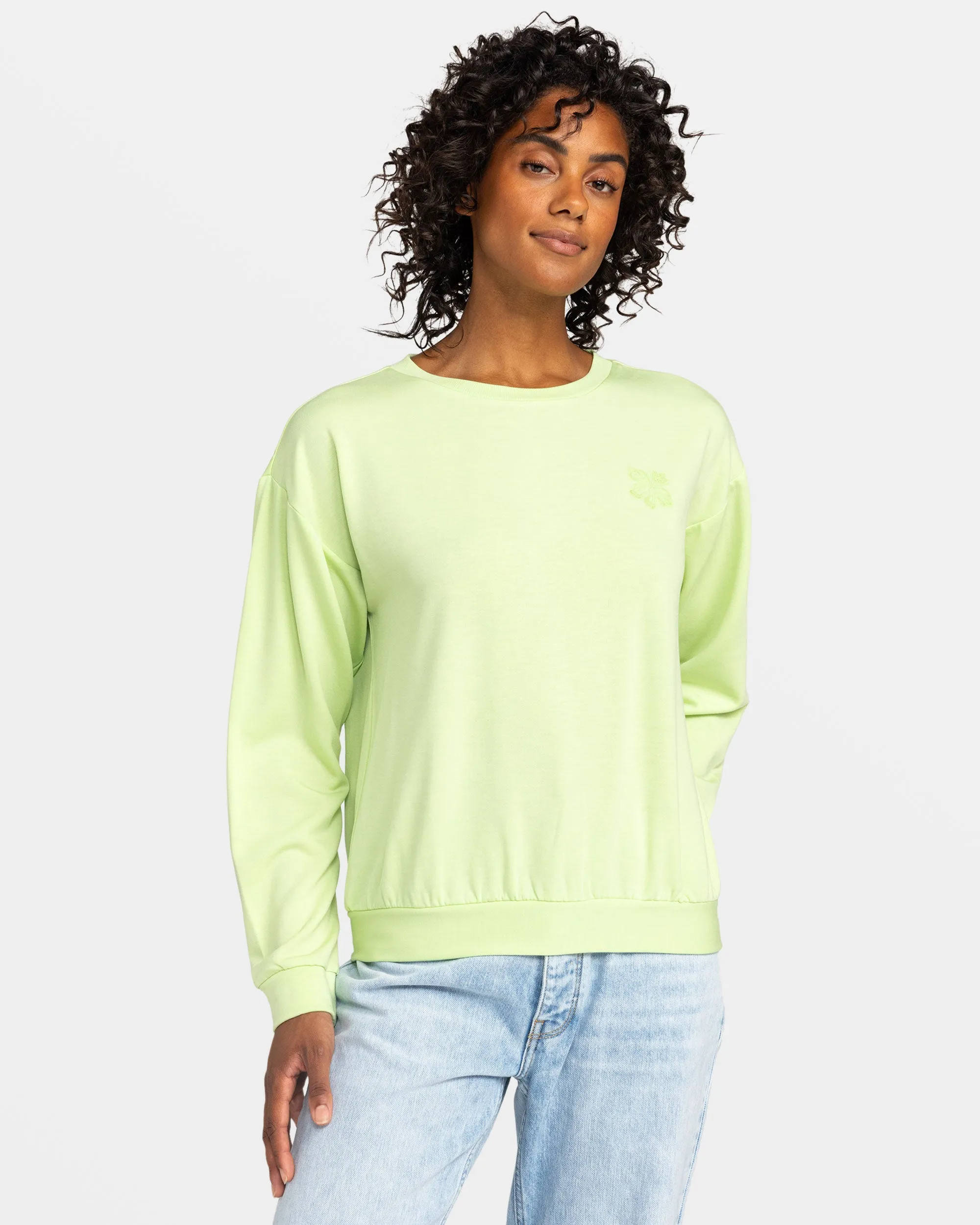Surfing By Moonlight Pullover Sweatshirt - Butterfly sold by Roxy