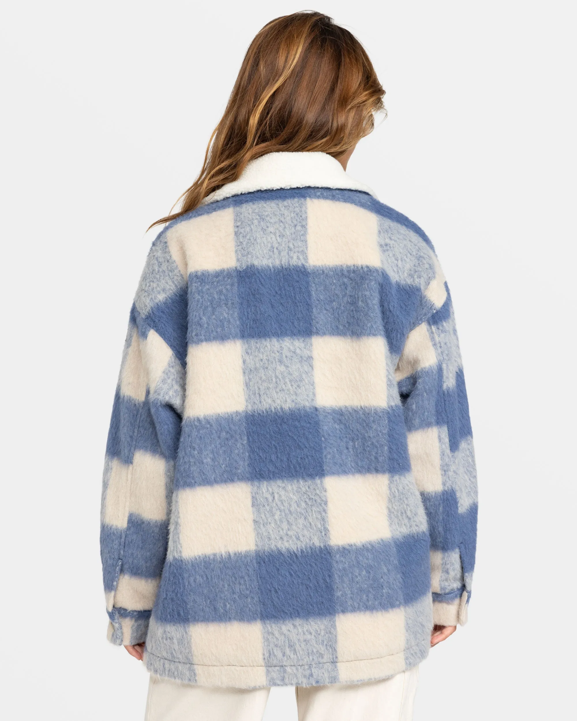 Passage Of Time Shacket - Parchement Be Bold Plaid sold by Roxy product image thumbnail 2