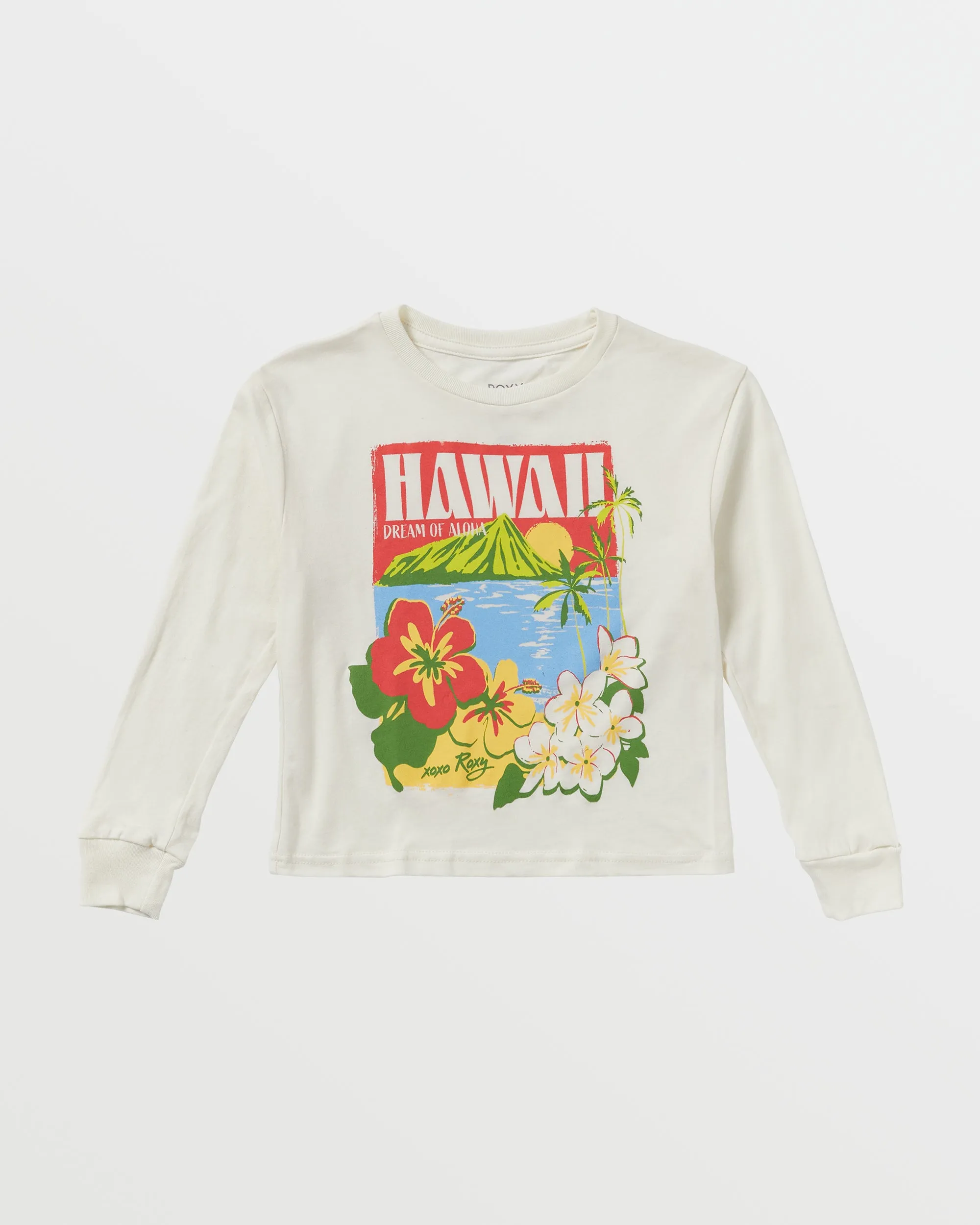 Girls 4-16 Hawaiian Vacay Vls T-Shirt - Egret sold by Roxy