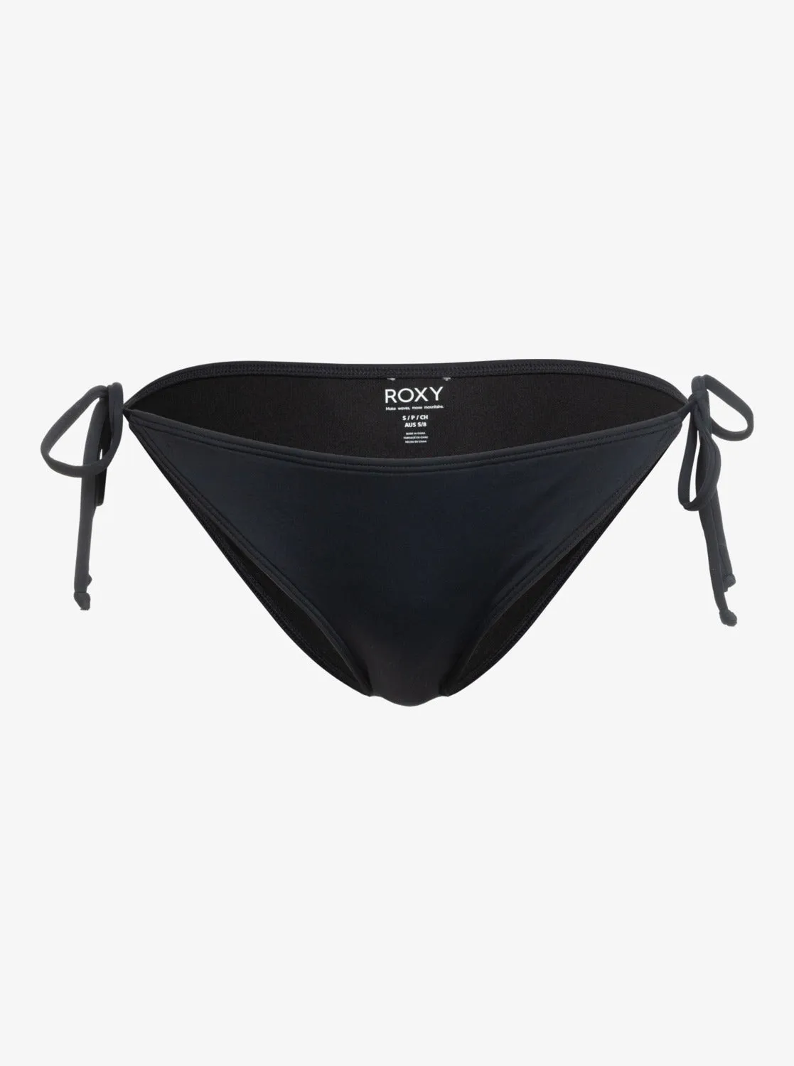 Beach Classics Tie Side Solid Bikini Bottom - Anthracite sold by Roxy product image thumbnail 4
