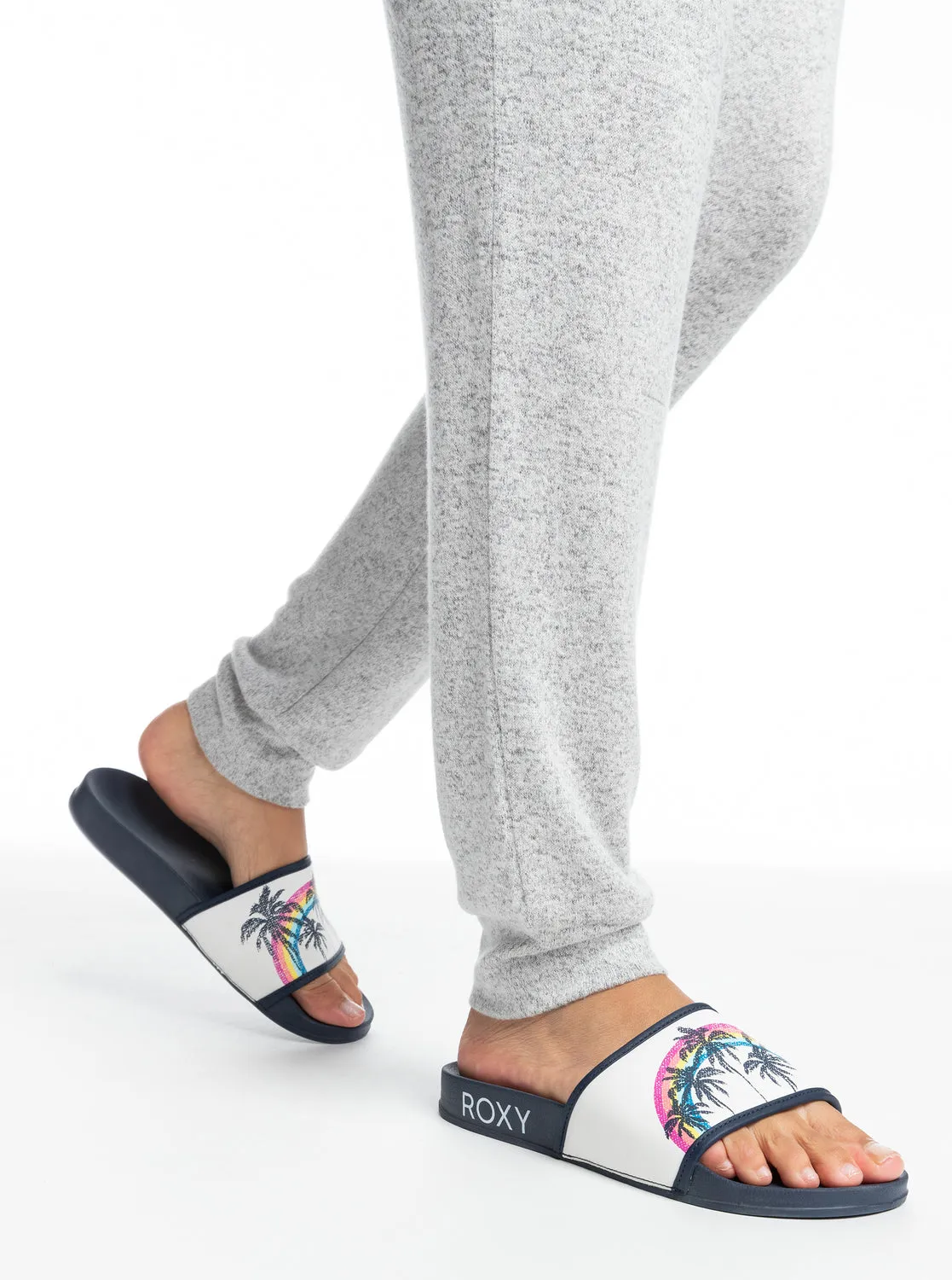 Slippy Sandals - Blue Indigo sold by Roxy