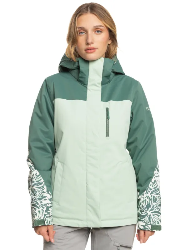 Roxy Jetty Block Technical Snow Jacket - Dark Forest Wild sold by Roxy