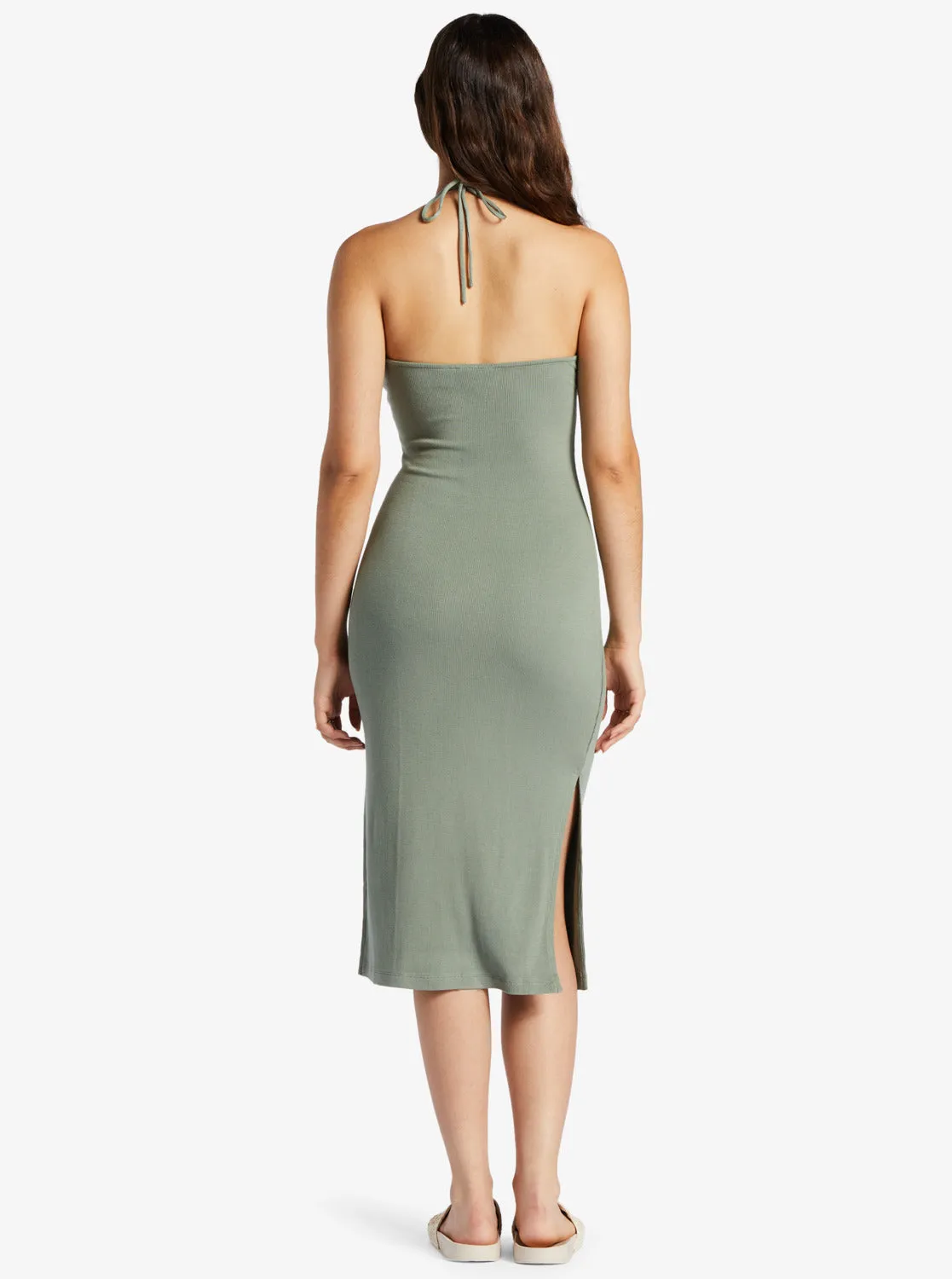 Late Sunset Halter Midi Dress - Agave Green sold by Roxy product image thumbnail 5