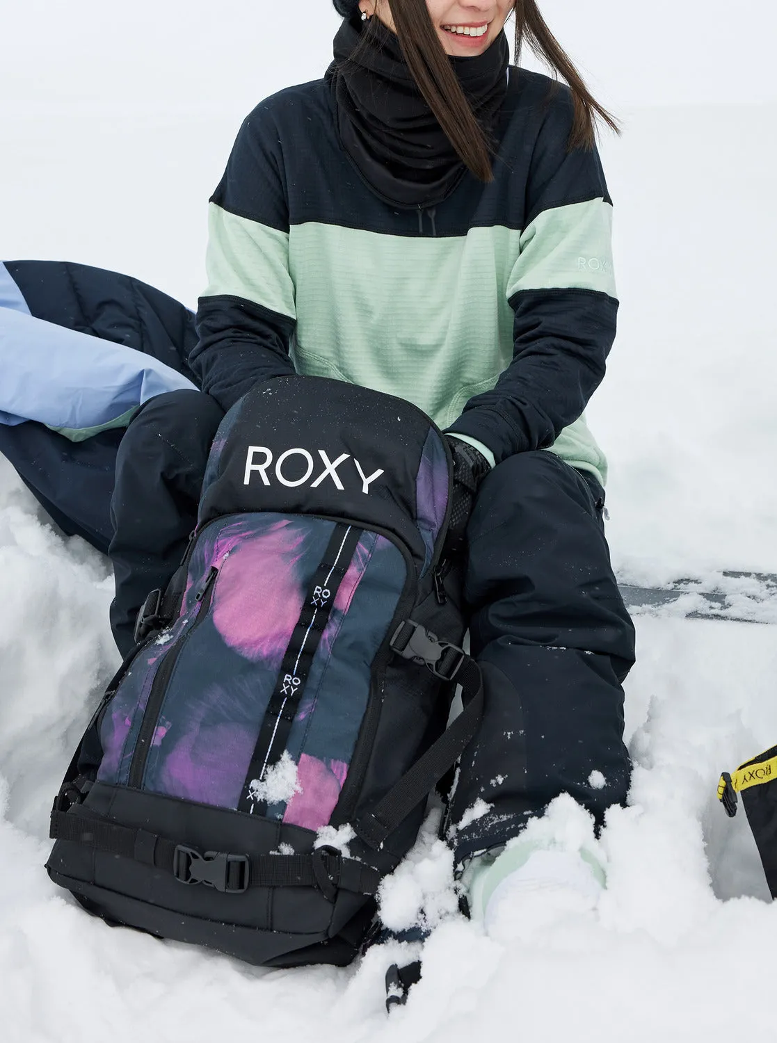 Tribute 23L Medium Snow Backpack - True Black Pansy Pansy sold by Roxy product image thumbnail 3