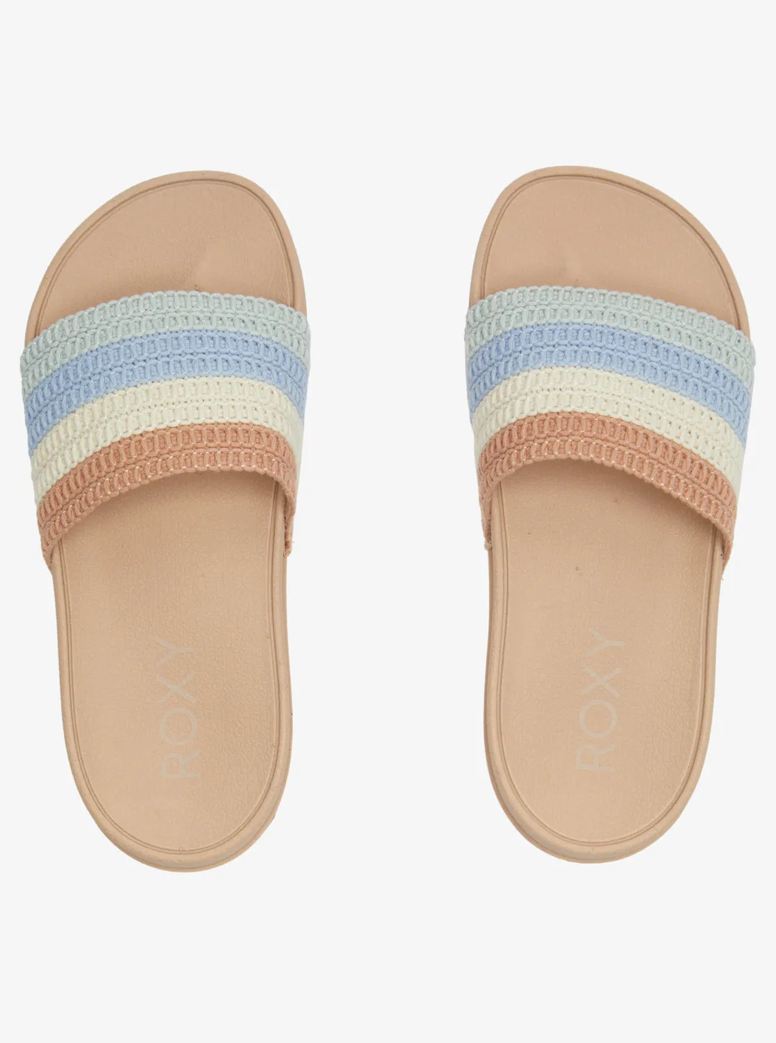 Slippy Crochet Sandals - Light Blue/Brown sold by Roxy product image thumbnail 4