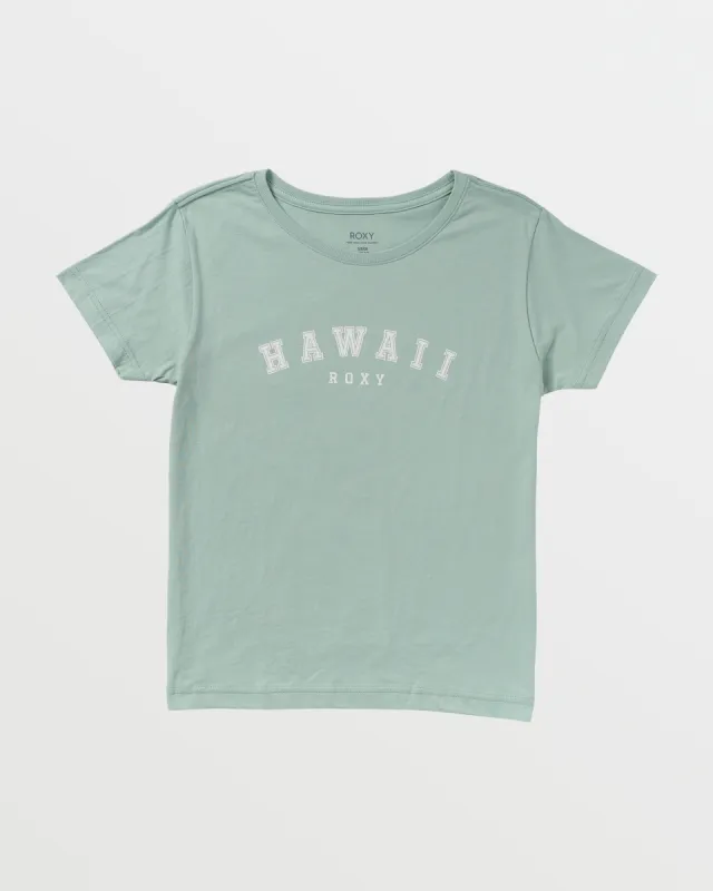 Collegiate Hawaii Boyfriend T-Shirt - Blue Surf sold by Roxy