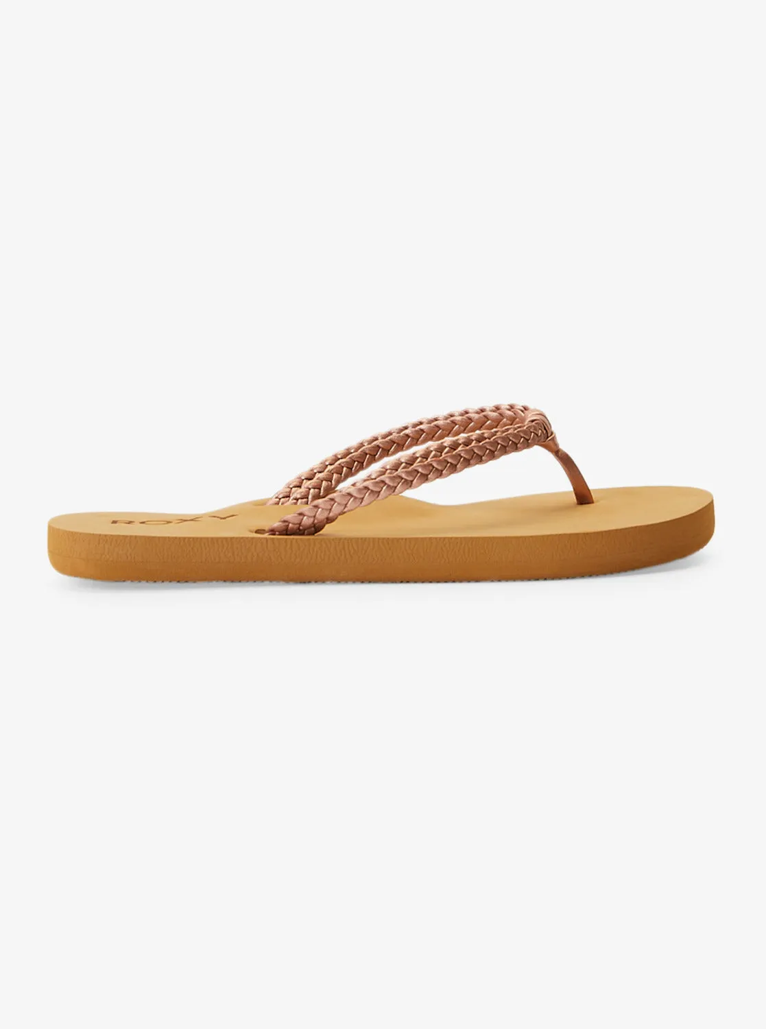 Girls 4-16 Costas Flip-Flops - Rose Gold sold by Roxy product image thumbnail 2