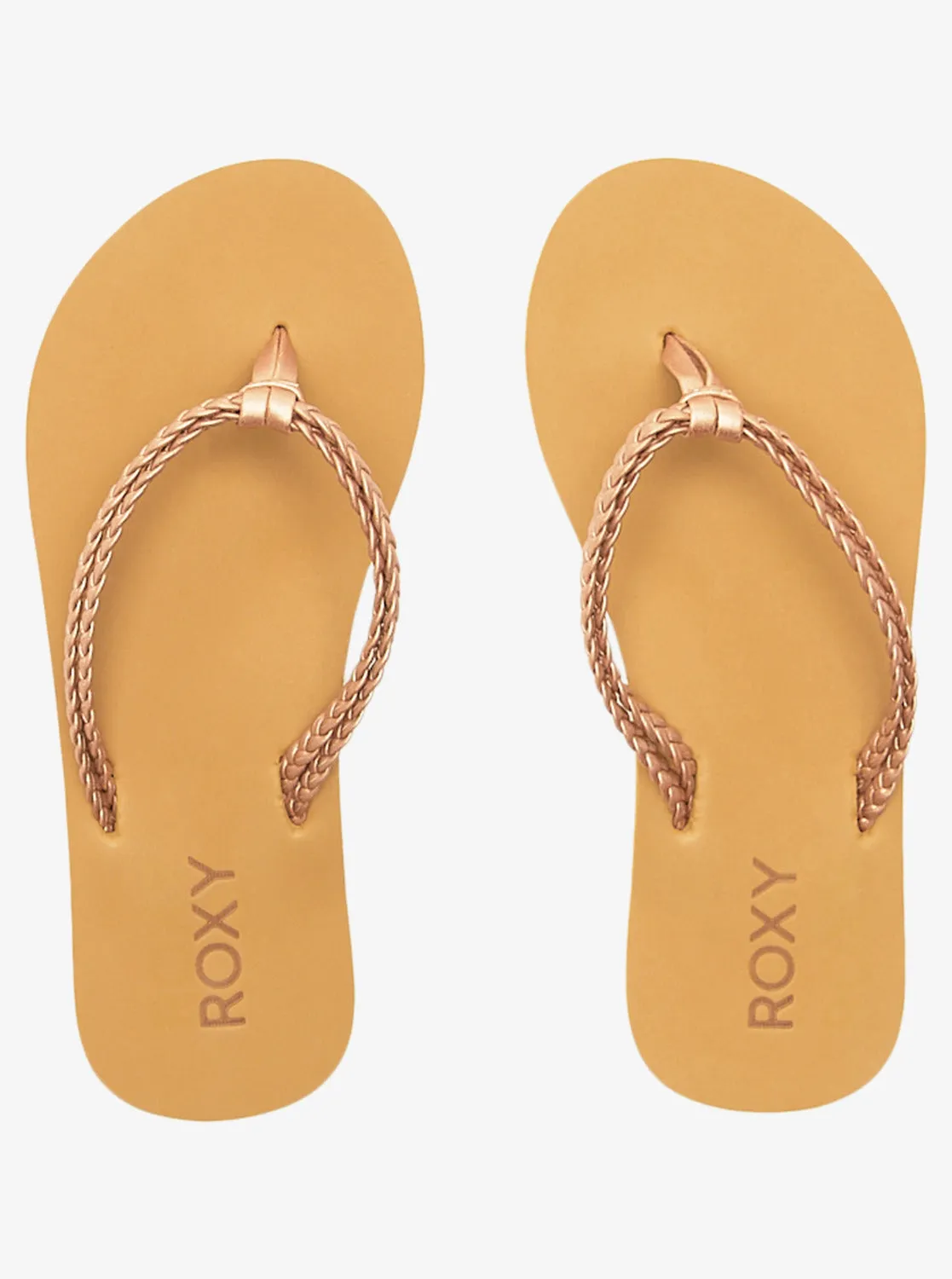 Girls 4-16 Costas Flip-Flops - Rose Gold sold by Roxy product image thumbnail 4