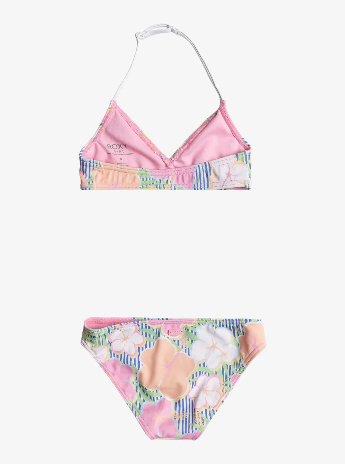 Girls 2-7 Tiny Flower Tri Bra Set Bikini Set - Ultramarine Teenie Flower sold by Roxy product image thumbnail 2