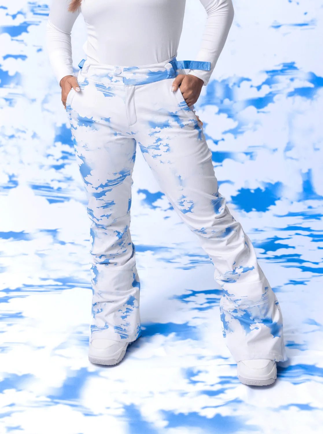 Chloe Kim Technical Snow Pants - Azure Blue Clouds sold by Roxy product image thumbnail 5