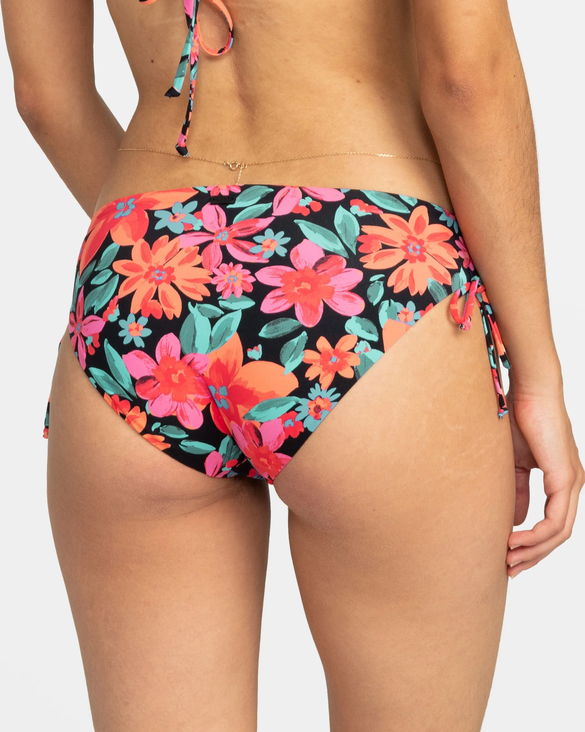 Printed Beach Classics Hipster Tie Side Bikini Bottom - Anthracite Floral Fiesta sold by Roxy product image thumbnail 2