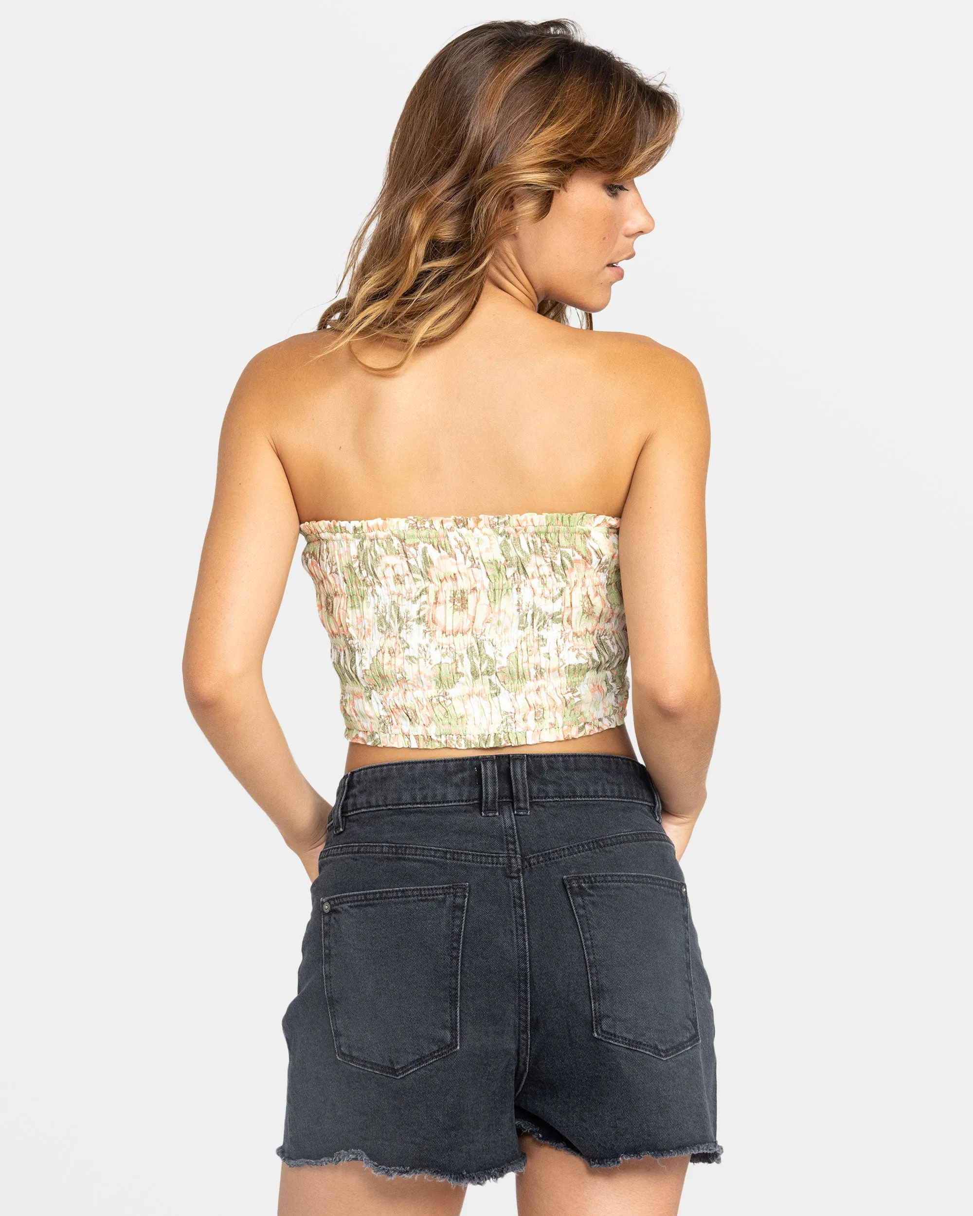 Sun Paradiso Tube Top - Oil Green Wild Flower sold by Roxy product image thumbnail 2
