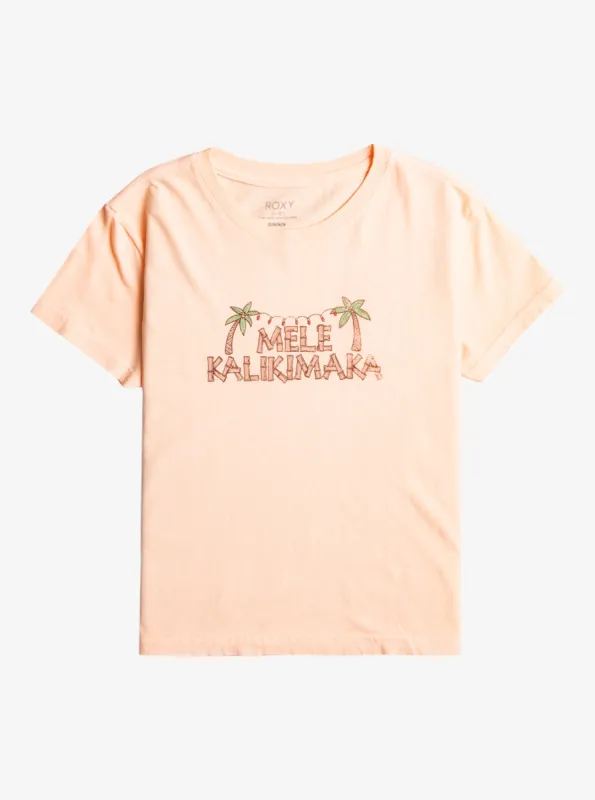 Girls 4-16 Mele Tiki Friend T-Shirt - Peach Parfait sold by Roxy