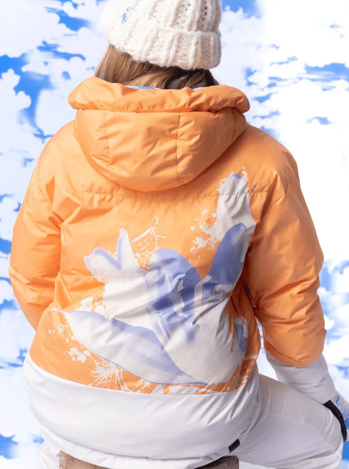 Chloe Kim Puffy Technical Snow Jacket - Mock Orange sold by Roxy product image thumbnail 5
