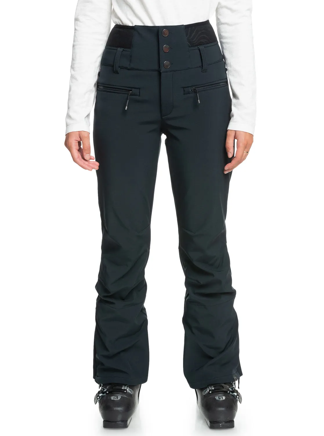 Rising High Short Technical Snow Pants - True Black sold by Roxy