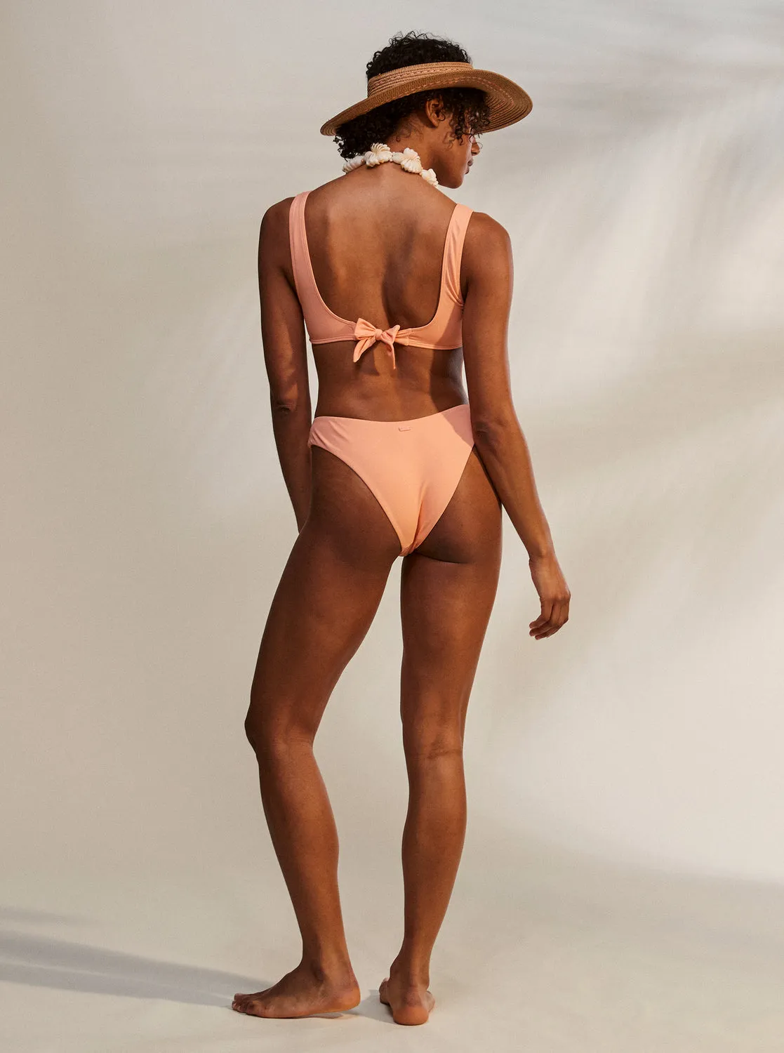 Beach Classics High Leg Bikini Bottoms - Papaya Punch sold by Roxy product image thumbnail 3