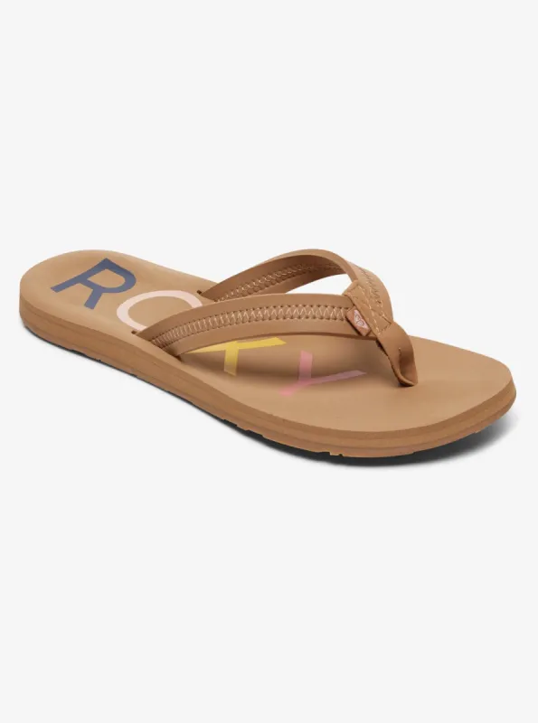 Vista Flip-Flops - Tan sold by Roxy