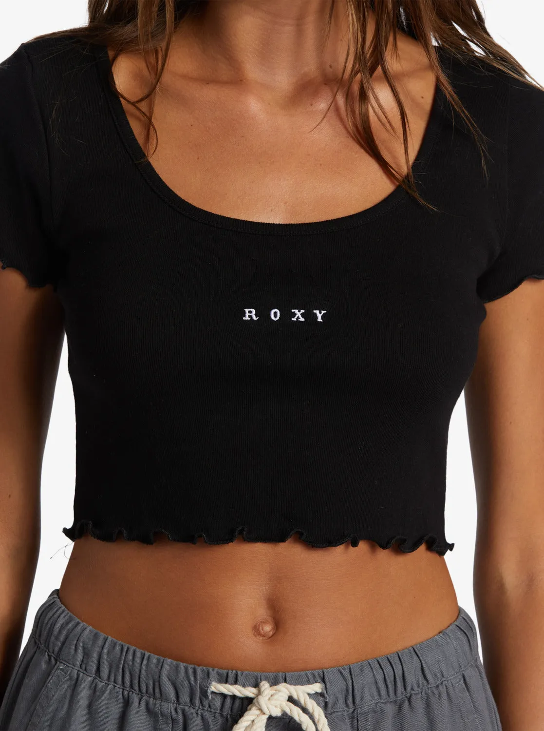 Roxify Scoop Neck T-Shirt - Anthracite sold by Roxy product image thumbnail 2