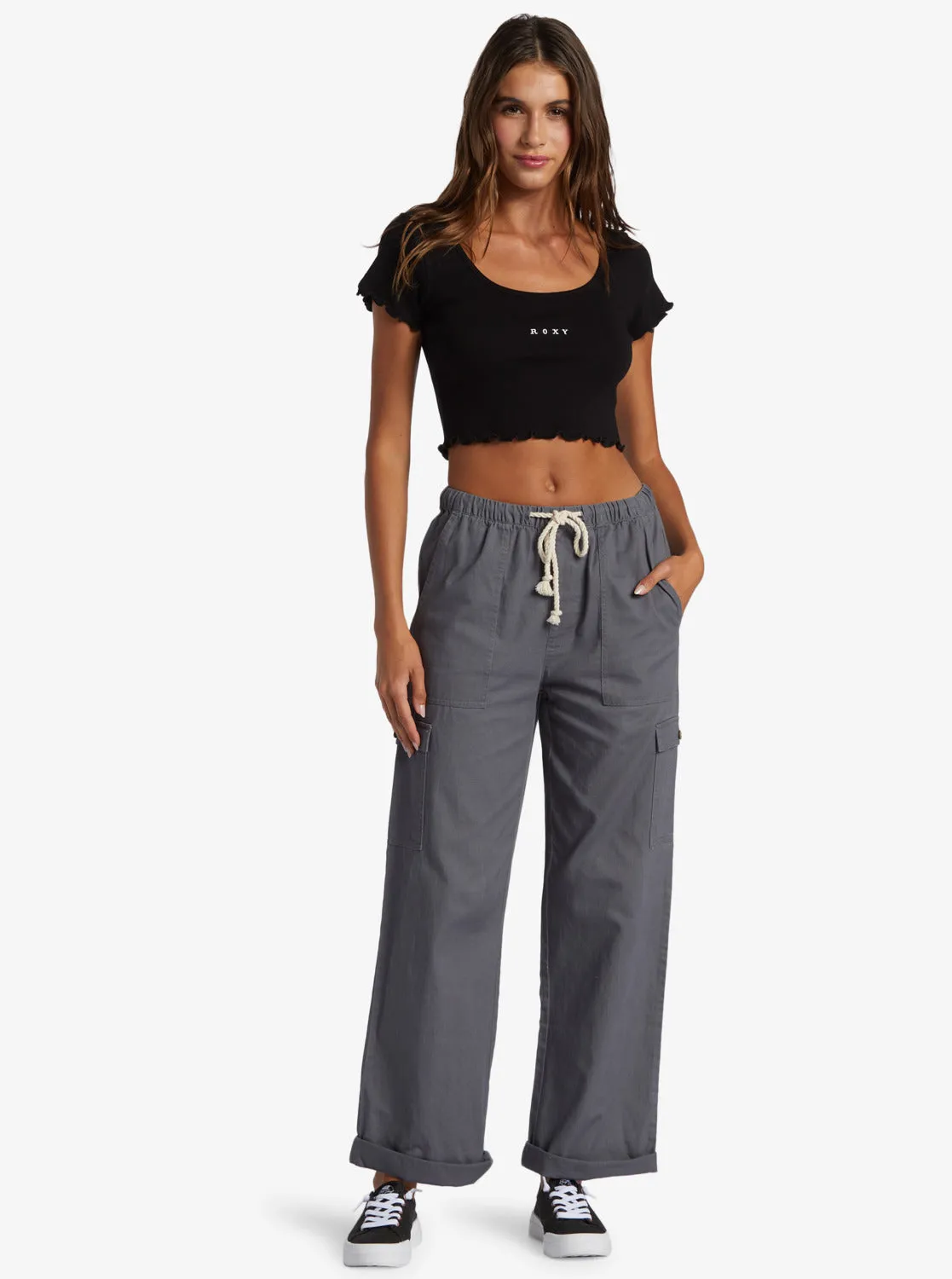 Roxify Scoop Neck T-Shirt - Anthracite sold by Roxy product image thumbnail 4