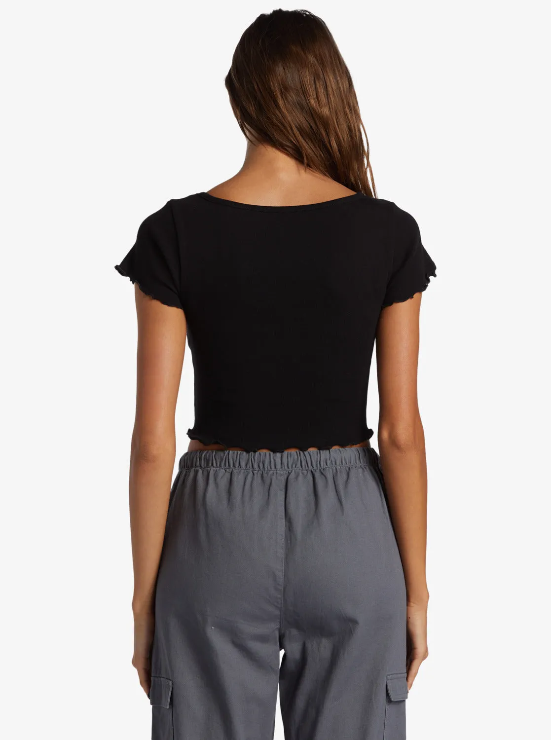 Roxify Scoop Neck T-Shirt - Anthracite sold by Roxy product image thumbnail 5