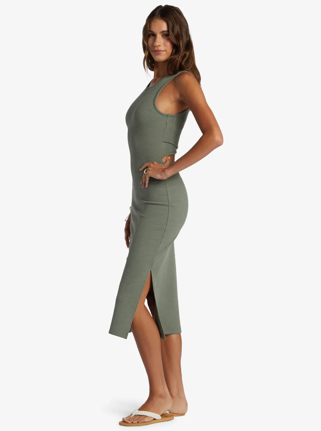 Good Keepsake Midi Dress - Agave Green sold by Roxy product image thumbnail 2