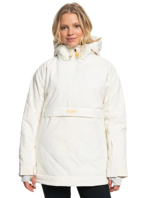 Radiant Lines Overhead Technical Snow Jacket - Egret sold by Roxy