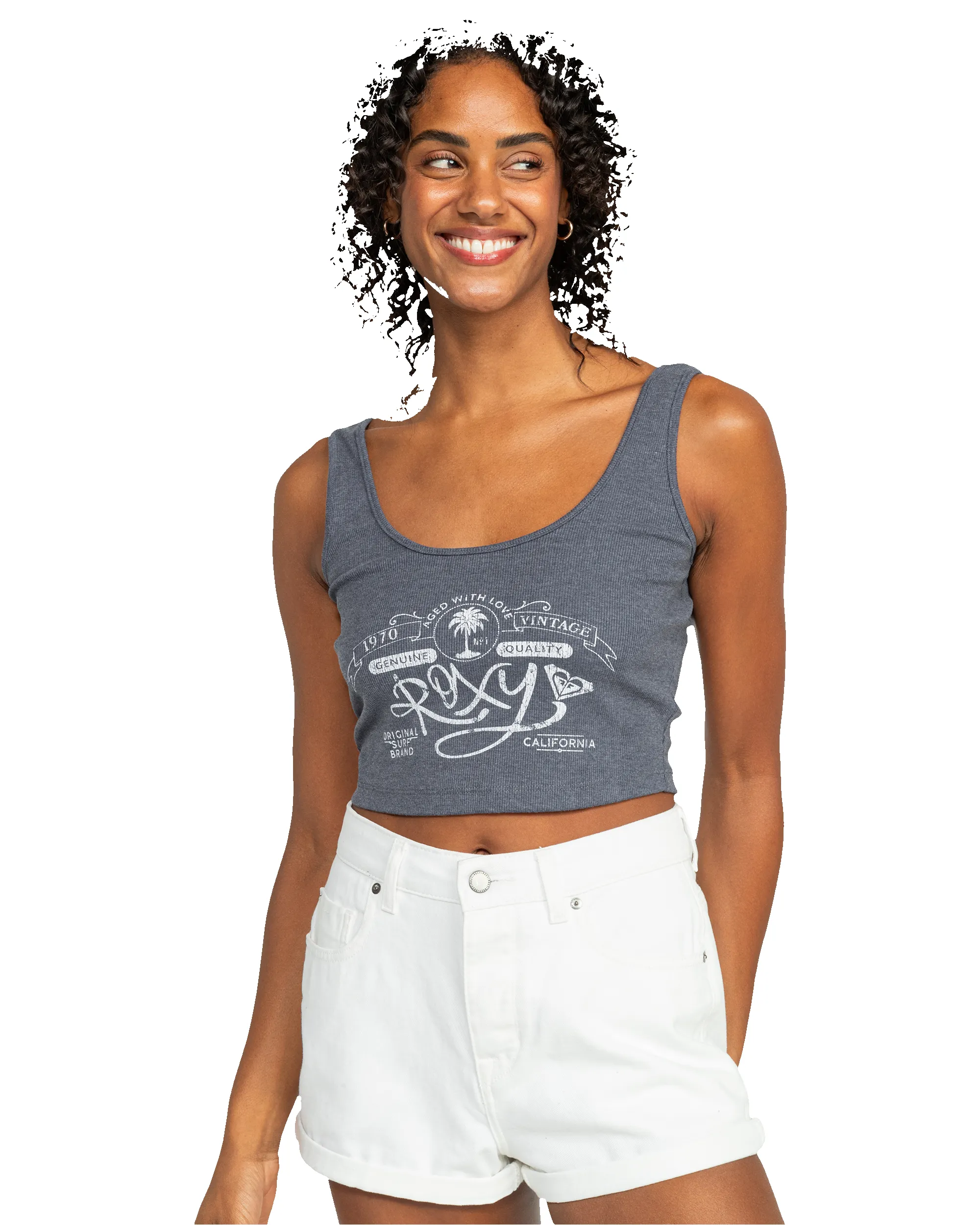 Vintage Roxy Dive In Tank Top - Mood Indigo sold by Roxy