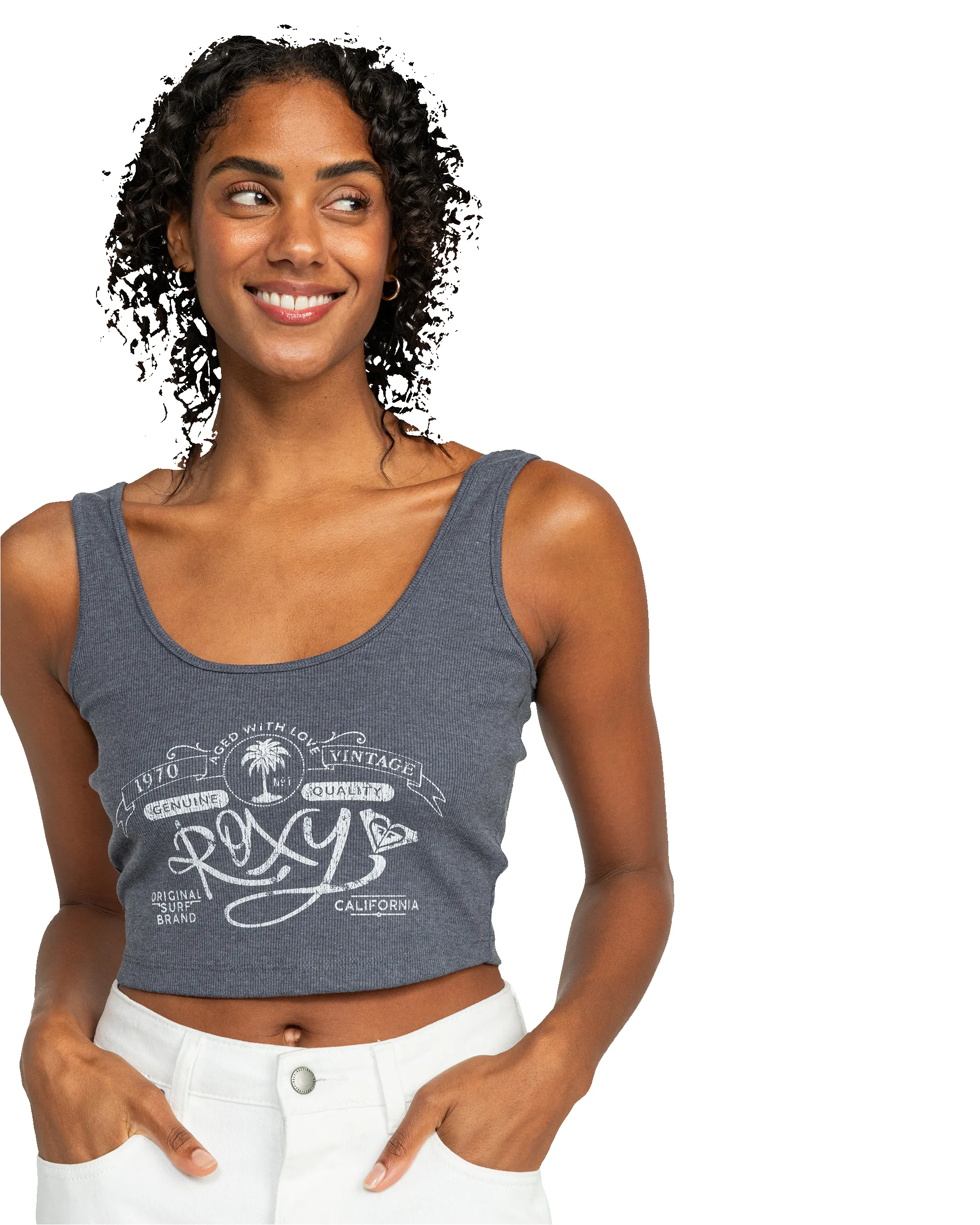 Vintage Roxy Dive In Tank Top - Mood Indigo sold by Roxy product image thumbnail 3