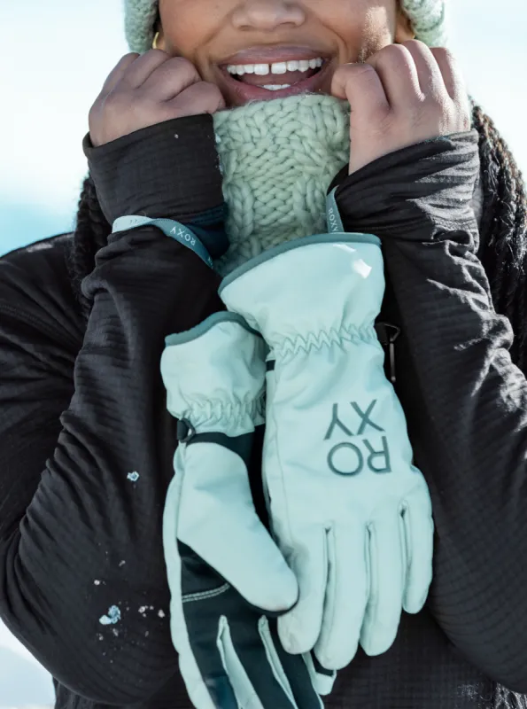 Freshfield Technical Snowboard/Ski Gloves - Cameo Green sold by Roxy