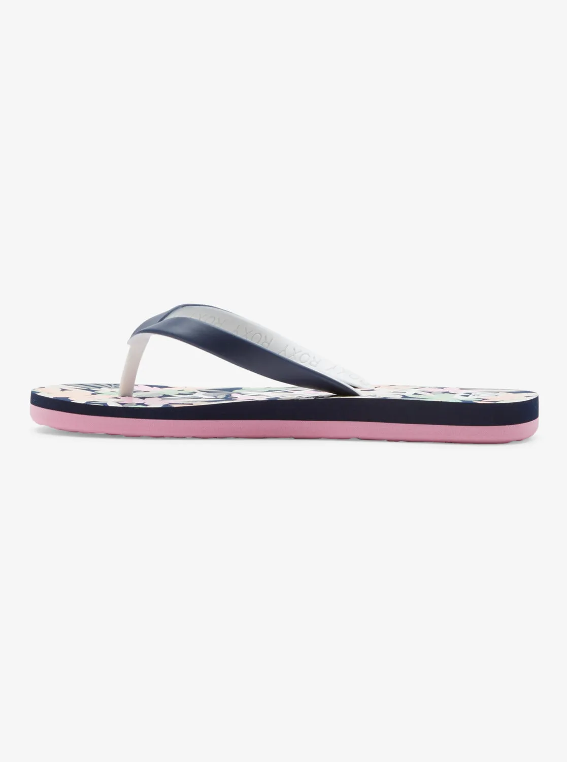 Girls 4-16 Tahiti Flip-Flops - Lt Navy/Pink sold by Roxy product image thumbnail 3