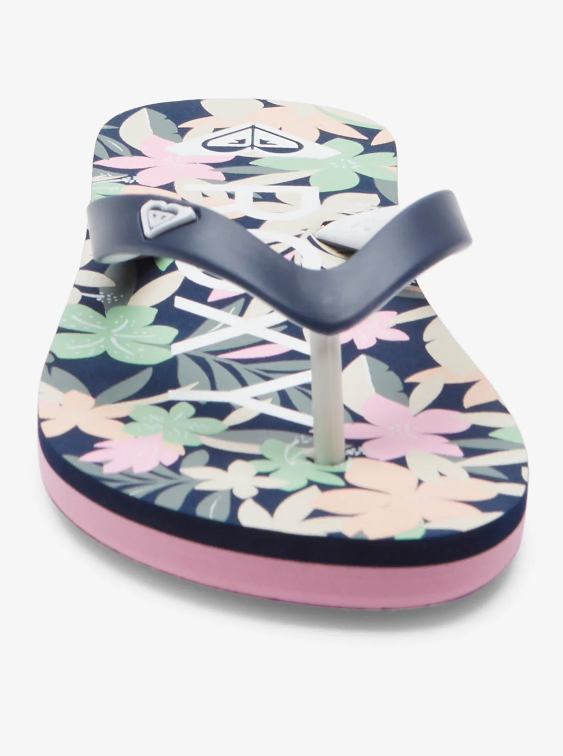 Girls 4-16 Tahiti Flip-Flops - Lt Navy/Pink sold by Roxy product image thumbnail 5