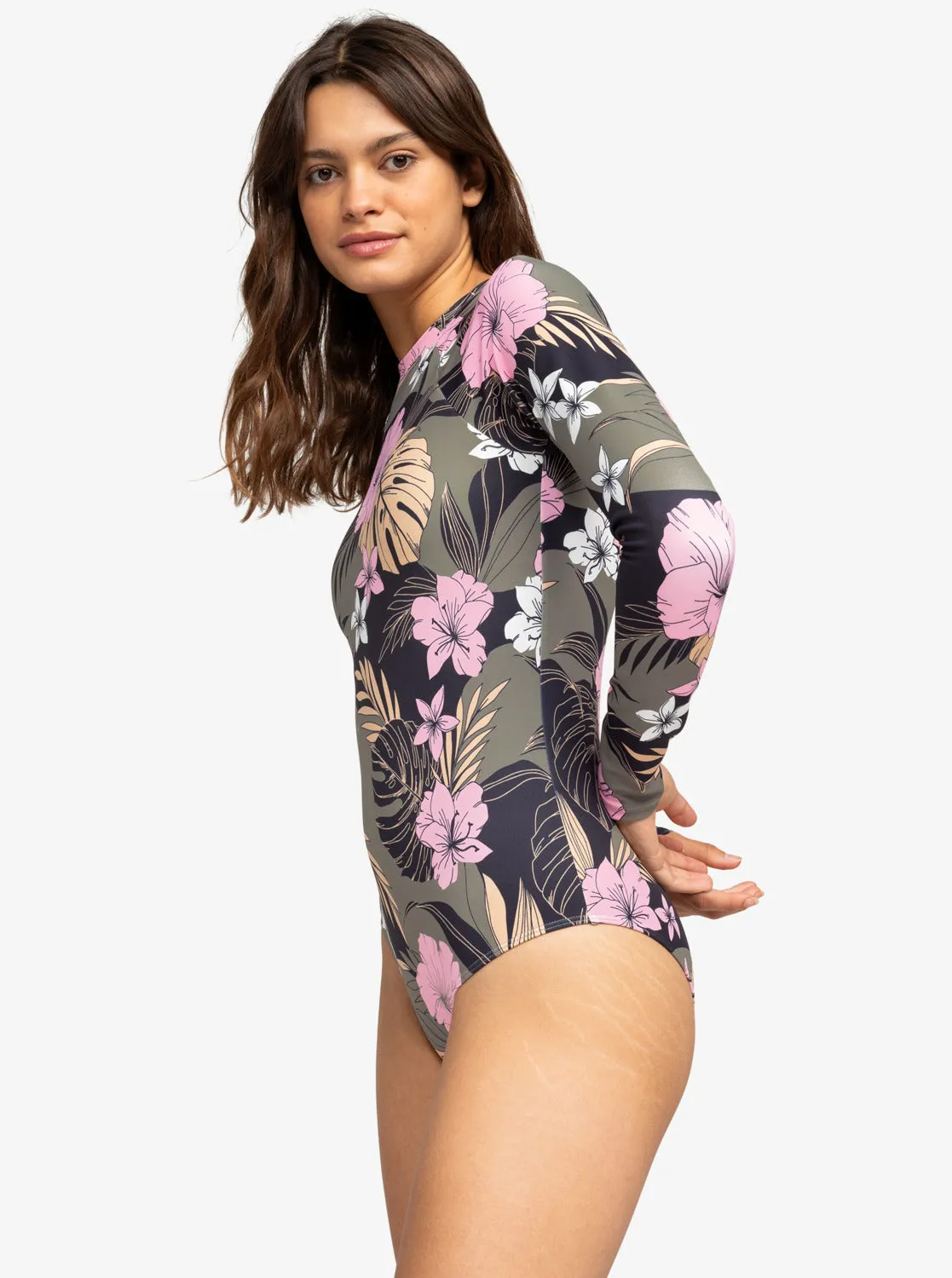 Roxy Pro The Overhead Long-Sleeve Swimsuit - Anthracite Classic Pro Surf sold by Roxy product image thumbnail 5