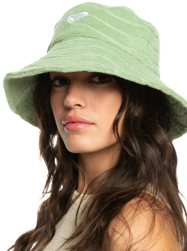 Sunny Palm Bucket Sun Hat - Quiet Green sold by Roxy
